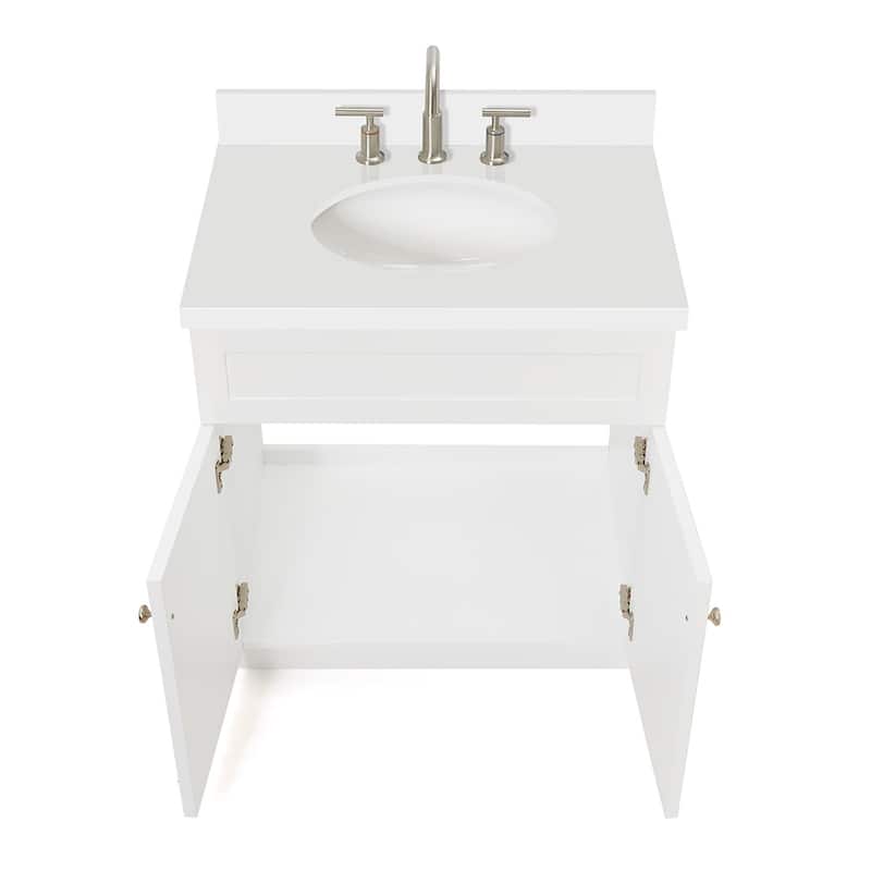 Ariel F031SWQOVO Hamlet 31" Free Standing Single Basin Vanity Set with