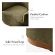 preview thumbnail 48 of 67, HULALA HOME Gema Modern Swivel Chenille Ergonomic Barrel Accent Chair with Solid Wood Legs Set of 2