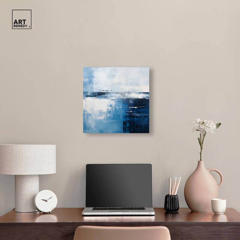 Cool Tones Canvas by Art Remedy, Gallery Wrapped