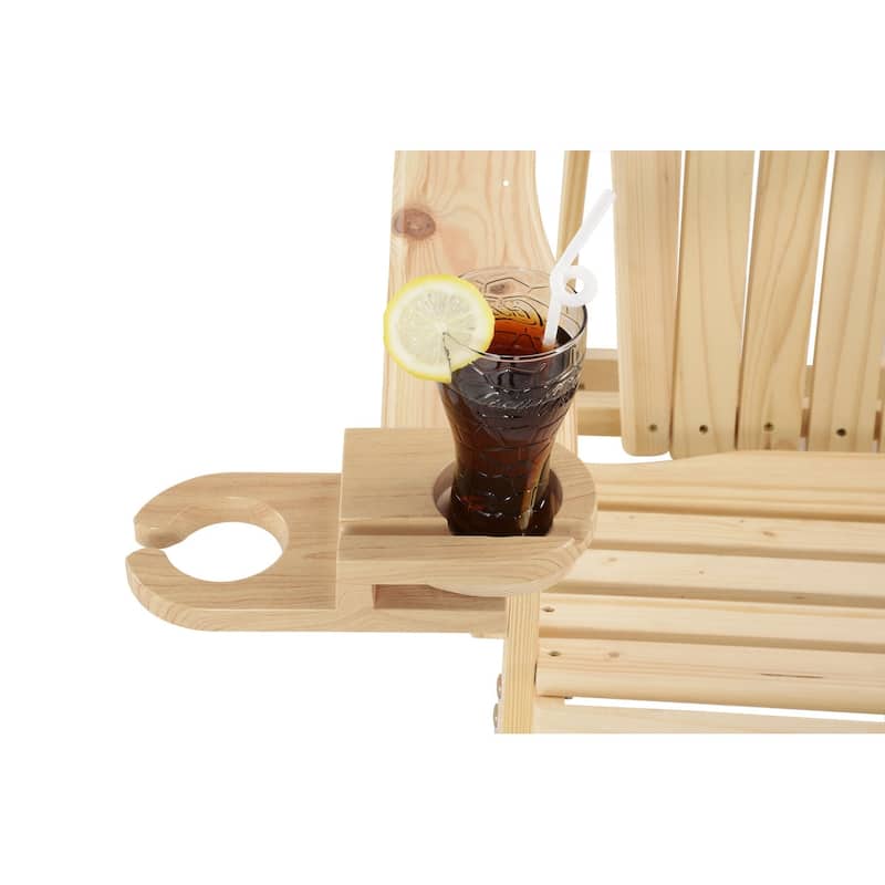 Double Sided Adirondack Chair wine and cup holder