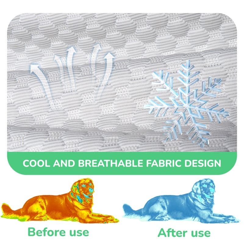 Human Dog Bed Large Foldable Orthopedic Foam Dog Sofa Cooling Cover