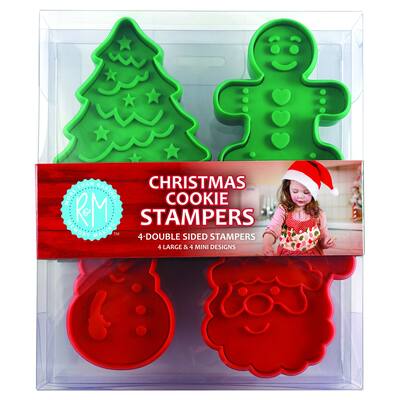 Cookie Stamp Double Sided Set of 4 - Multicolor