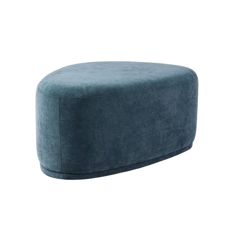 Modern Triangular Upholstered Accent Ottoman
