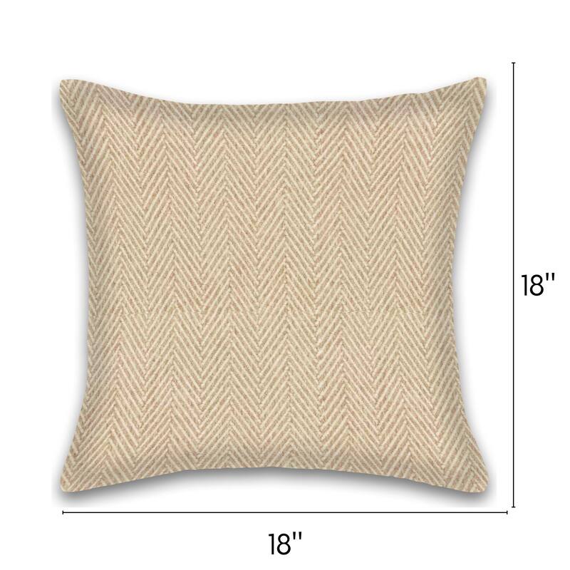 Fabstyles Herringbone Stripe Set of 2 Cotton Throw Pillows
