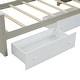 preview thumbnail 5 of 14, Brown+White Twin Size Solid Wood L-shaped Loft Bed and Twin Platform Bed with 7 Drawers and Full Guardrails