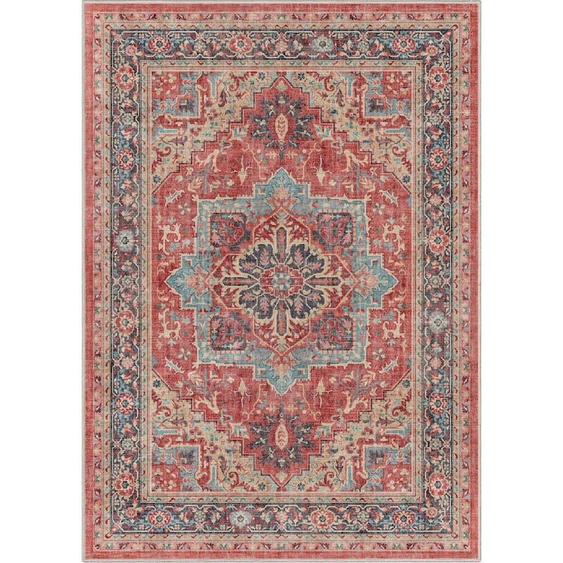 Well Woven Apollo Tirana Medallion Flat-Weave Area Rug