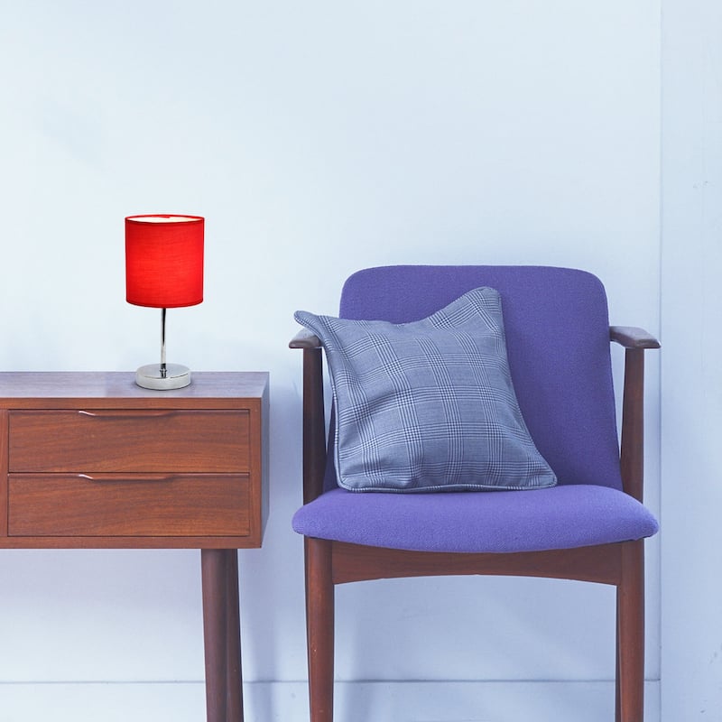Simple Designs 11.81" Basic Mini Table Lamp with Feit LED Bulb Included - 11.81