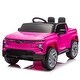 preview thumbnail 24 of 77, 12V Licensed Chevrolet Silverado EV Ride-On Car with Four-Wheel Suspension, Parental Control, Bluetooth, Music, and LED Lights