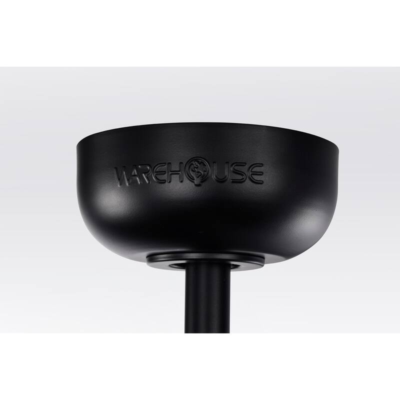 Melton 26 Inch Clean Line Matte Black Fandelier with Remote
