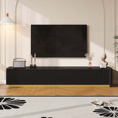 Modern Fluted TV Stand for TVs Up to 85