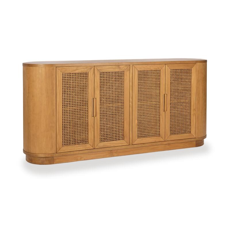 Adelheid Pine Wood Sideboard Buffet by Kosas Home