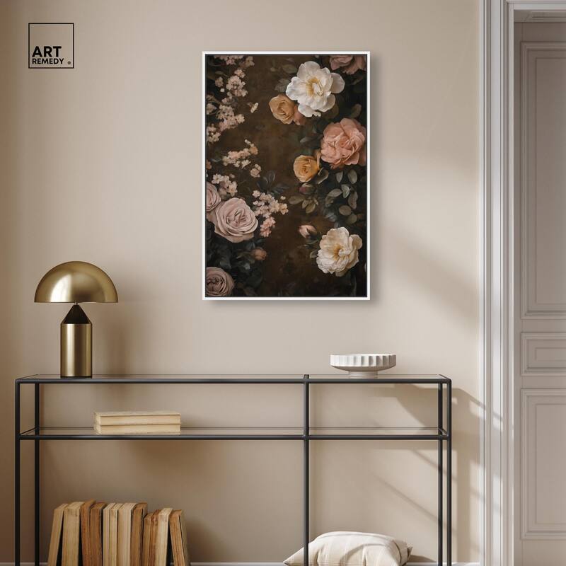 Faded Florals Fable II Canvas by Art Remedy