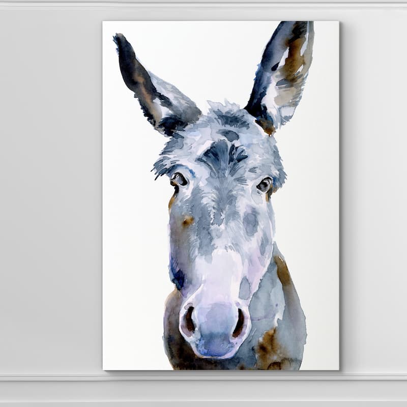 Sweet Donkey II -Premium Gallery Wrapped Canvas