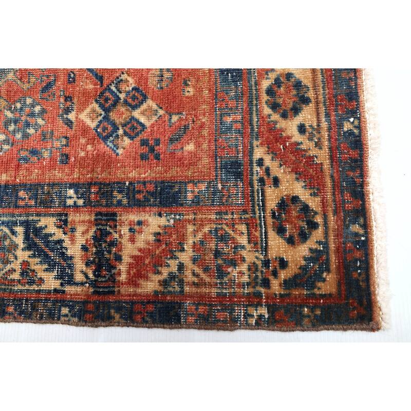 ECARPETGALLERY Hand-knotted Antalya Vintage Dark Copper Wool Rug - 2'11 x 11'2