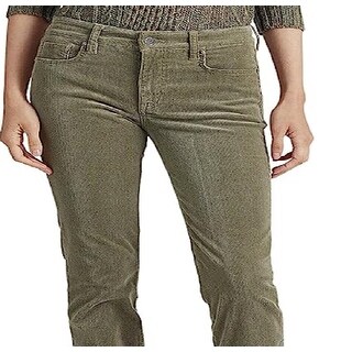 Ralph Lauren Women's Corduroy Mid Rise Straight Pant Pants Brown Size 2