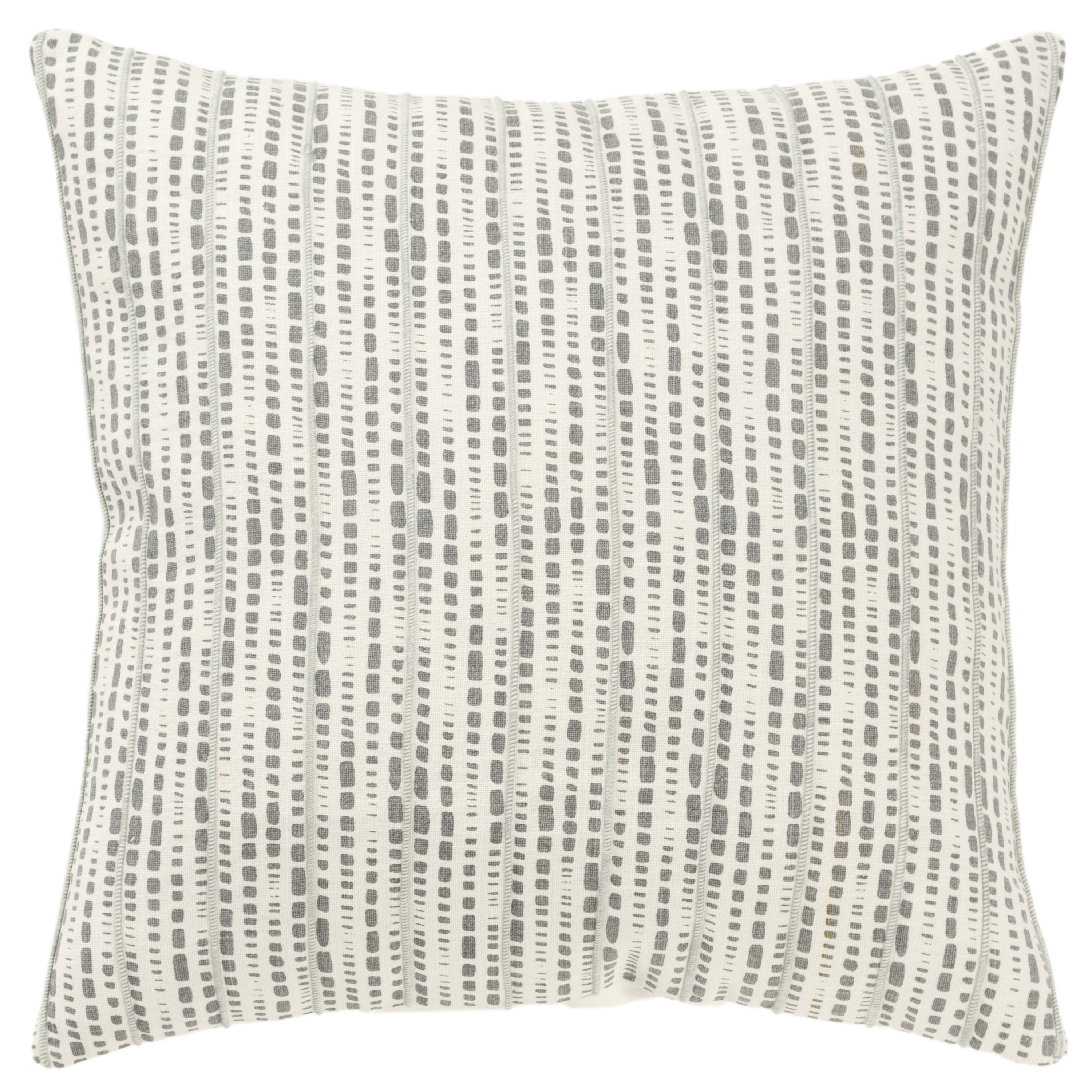 Rizzy Home Transitional Ivory Decorative Pillow Cover 20" x 20"