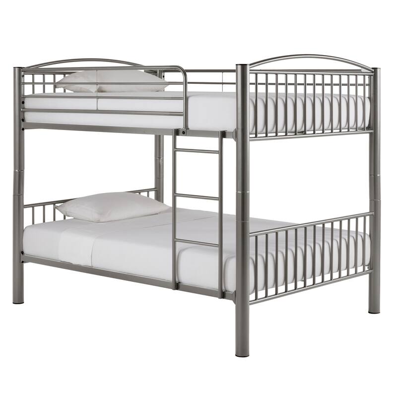 Calexico VersaFlex Metal Bunk Bed by iNSPIRE Q Junior - Convertible Full over Full - Grey