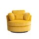 preview thumbnail 13 of 61, Oversized 360 Degreed Swivel Accent Chair Modern Soft Plush Corduroy Round Barrel Chair for Living Room Bedroom with Pillows