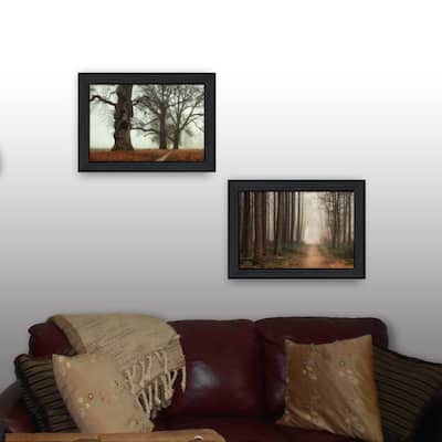 TrendyDecor4U Traditional "Misty Trees Collection" 2-Piece Vignette by Martin Podt
