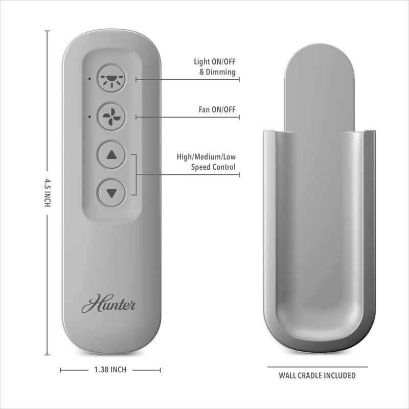 Hunter Universal Fan-Light Remote Control with Receiver