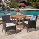 Option Teak + Multi-Brown + Beige Cushions