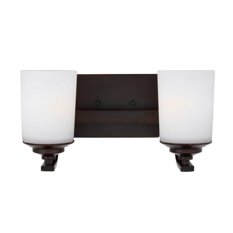 Kemal Two Light Wall / Bath Transitional Wall Bath Fixture in Bronze