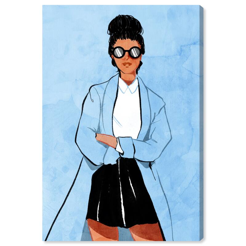 Wynwood Studio Canvas Fashion and Glam Spanish Coattail Blue and Light Blue Modern & Contemporary Wall Art Canvas Print