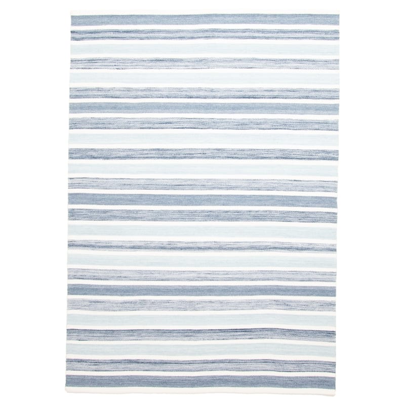 ECARPETGALLERY Flat-Weave Ankara FW Light Blue Wool Kilim - 5'2 x 7'6