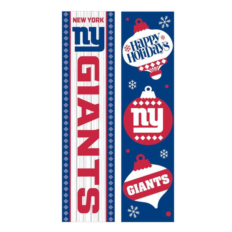 47" Double Sided Seasonal Porch Leaner, New York Giants - 47" x 11.25"