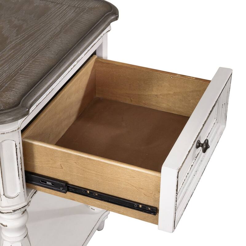 Magnolia Manor Antique White Leg Night Stand