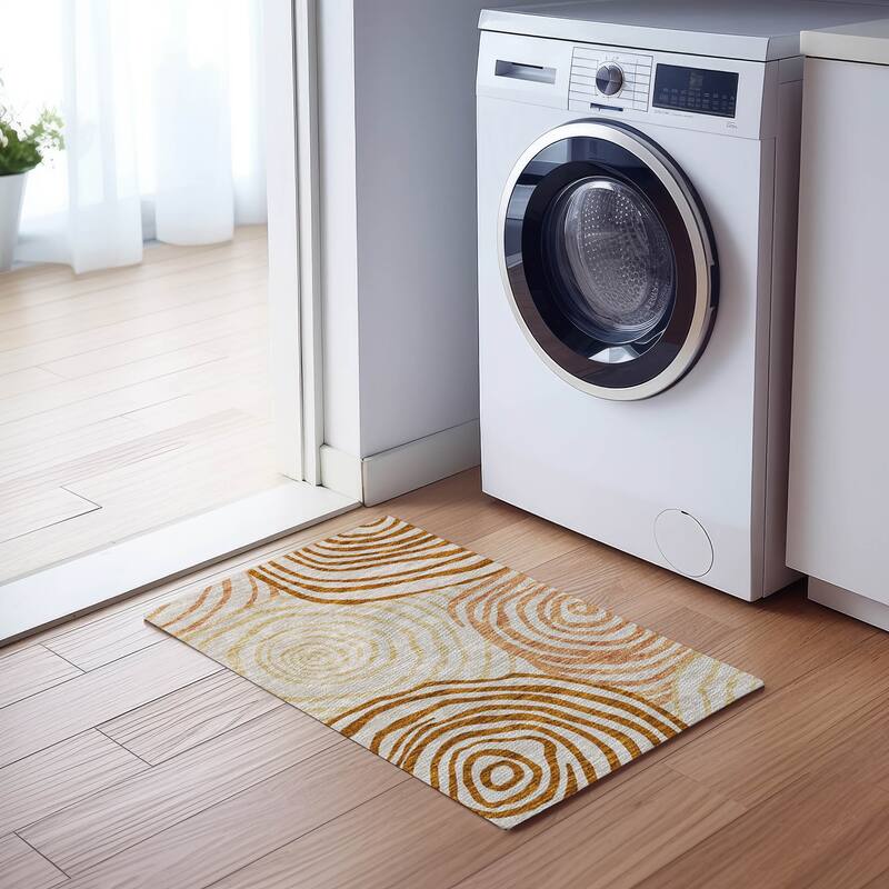 Machine Washable Indoor/ Outdoor Chantille Contemporary Dimensions Rug