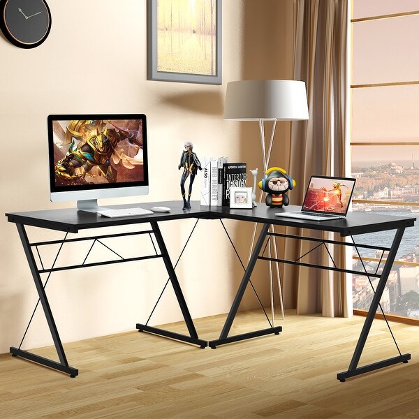 Costway computer outlet desk table