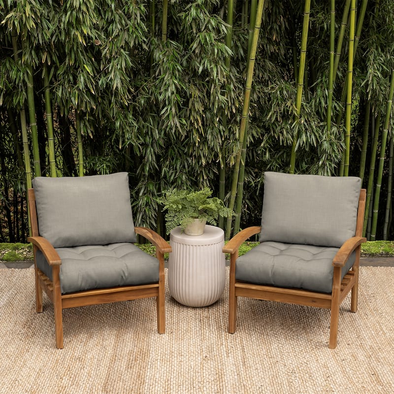 Arden Selections Olefin Outdoor 21 x 21 in. Dining Chair Cushion Set