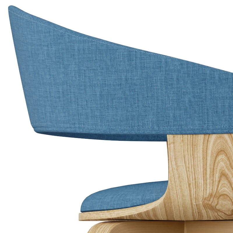 WYNDENHALL Calinda Mid Century Modern Bentwood Single Dining Chair - 20.5"w x 21.7"d x 30.9"h