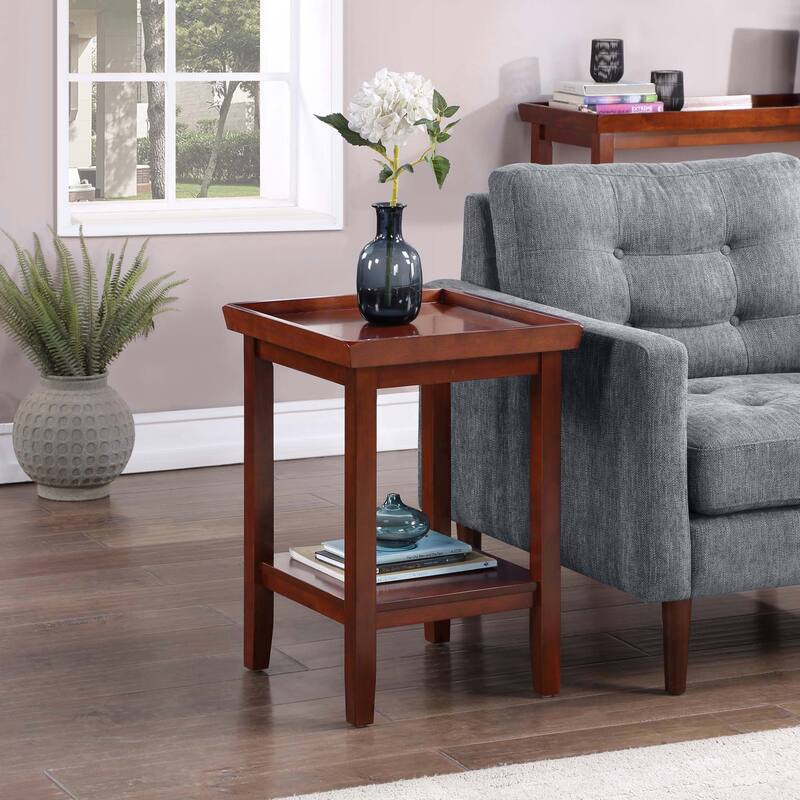 Convenience Concepts Ledgewood End Table with Shelf