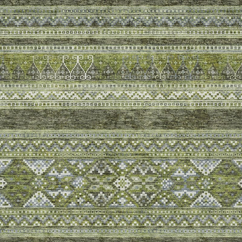 HomeRoots Southwestern Transitional Rectangle Outdoor Rug