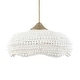 preview thumbnail 3 of 13, Uttermost Biddeford White Beaded Pendant (5 light) - 24"W x 24"D x 11.5"H