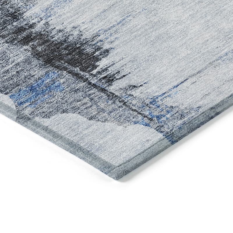 Machine Washable Indoor/ Outdoor Chantille Abstract Cloud Rug
