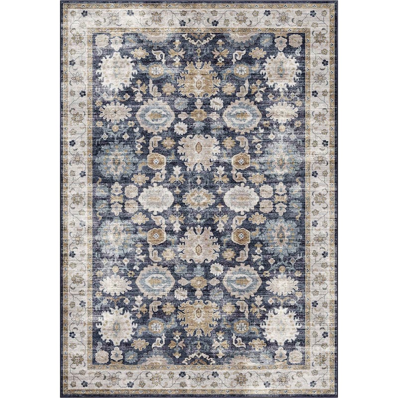 Well Woven Elle Basics Gala Vintage Botanical Washable Rug