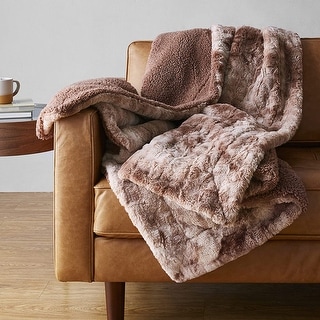 Faux fur store sherpa blanket