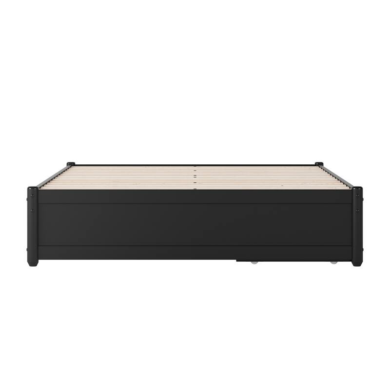 Barcelona Panel Platform Bed with Storage Drawers