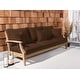 preview thumbnail 96 of 137, SAFAVIEH Couture Outdoor Martinique Solid Wood Patio Sofa