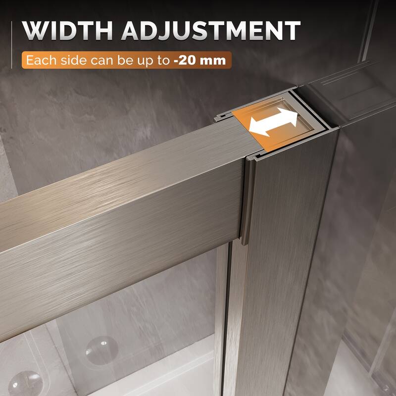 Elegant 36" W x 36" L x 72" H Corner Entry Shower Enclosure Sliding Shower Doors