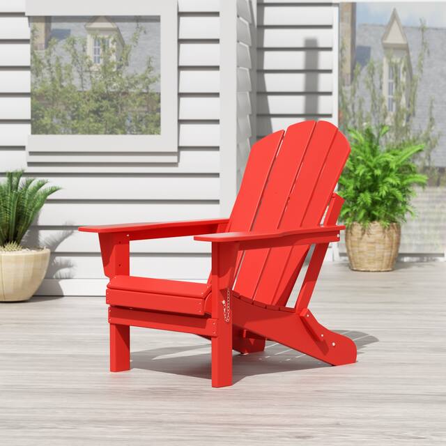 Laguna Folding Poly Eco-Friendly All Weather Outdoor Adirondack Chair
