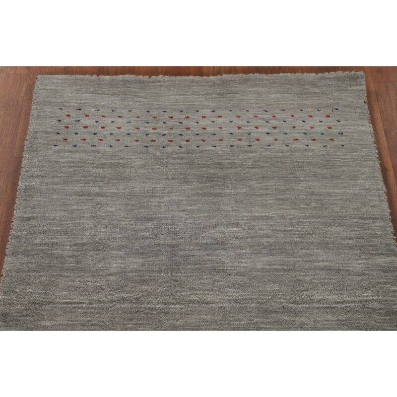 Animals Tribal Gabbeh Oriental Runner Rug Handmade Wool Carpet - 2'7"x 9'8"