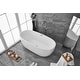 preview thumbnail 5 of 173, Adler Soaking Bathtub in Glossy White