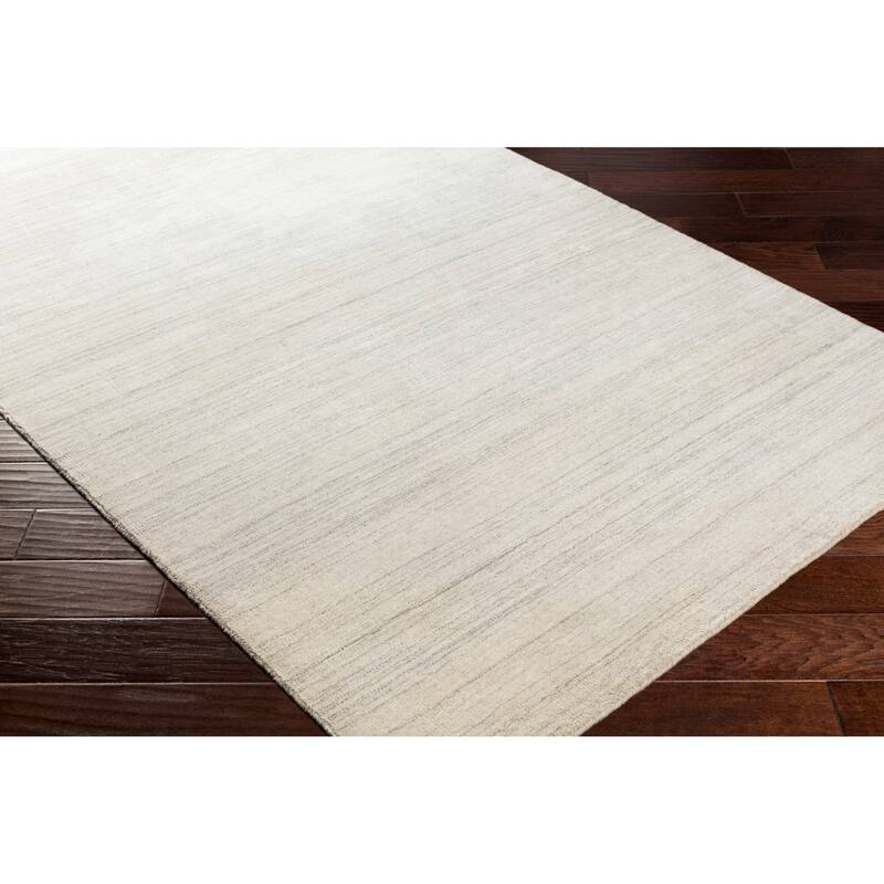 Viteri Handmade Solid Wool Blend Area Rug