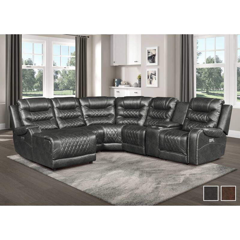 Lenci Modular Power Reclining Sectional Sofa with Left Chaise