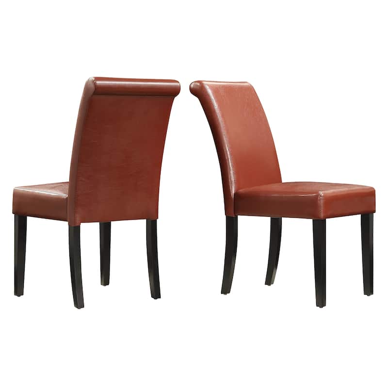 Dorian Faux Leather Upholstered Dining Chair (Set of 2) by iNSPIRE Q Bold