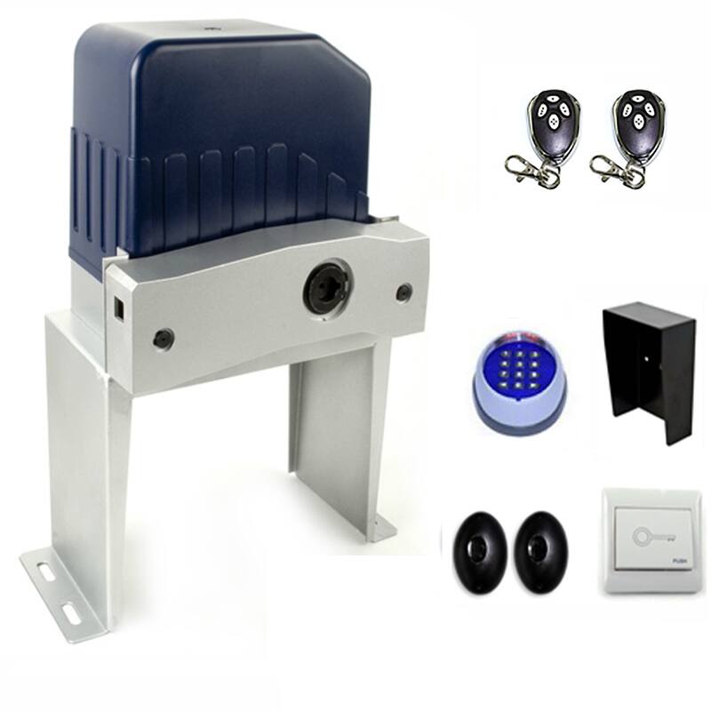 ALEKO Steel Single Sliding 14 ft Driveway Gate London Style with Gate Opener